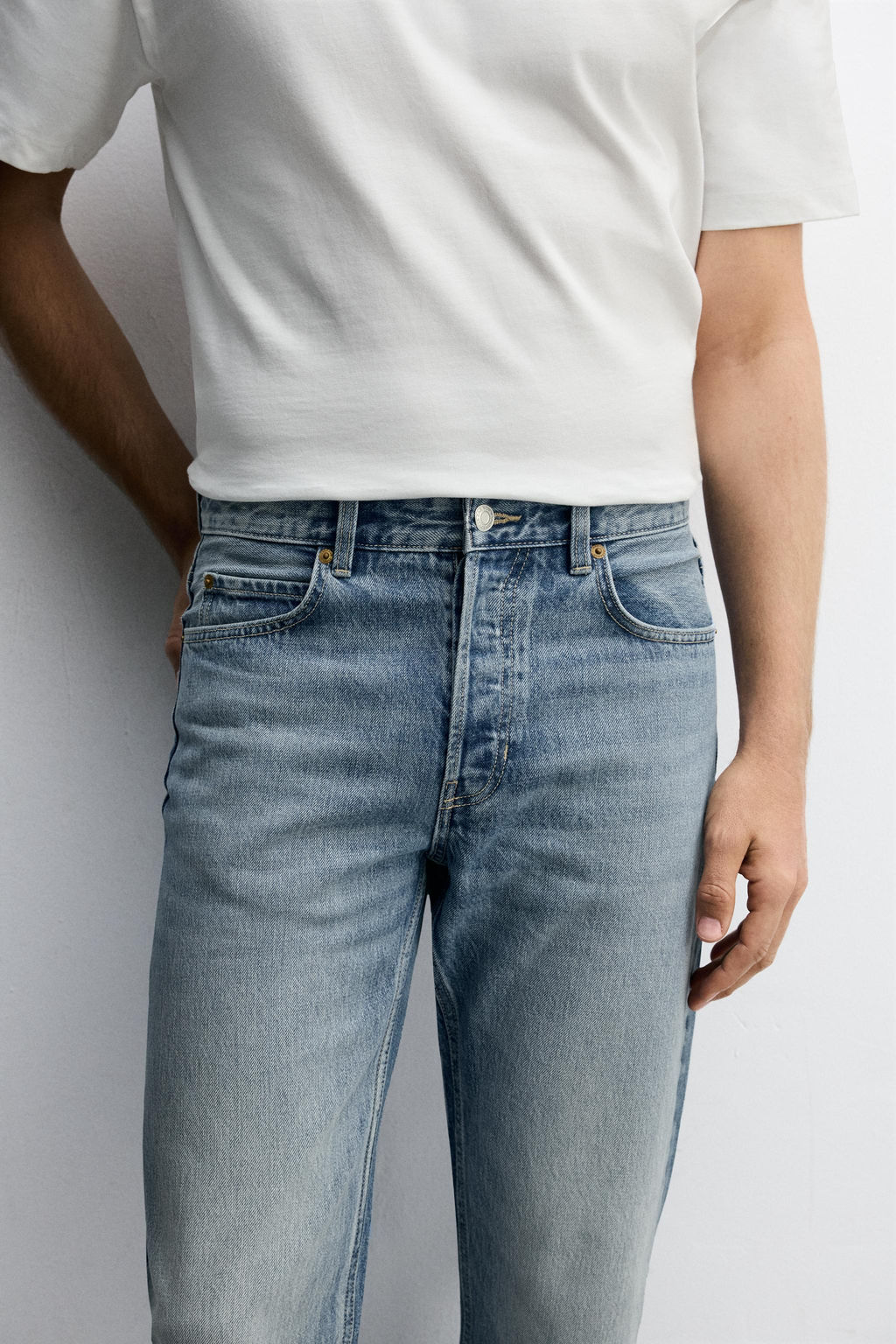 JEANS REGULAR FIT / Azul medio - Zara фото 5