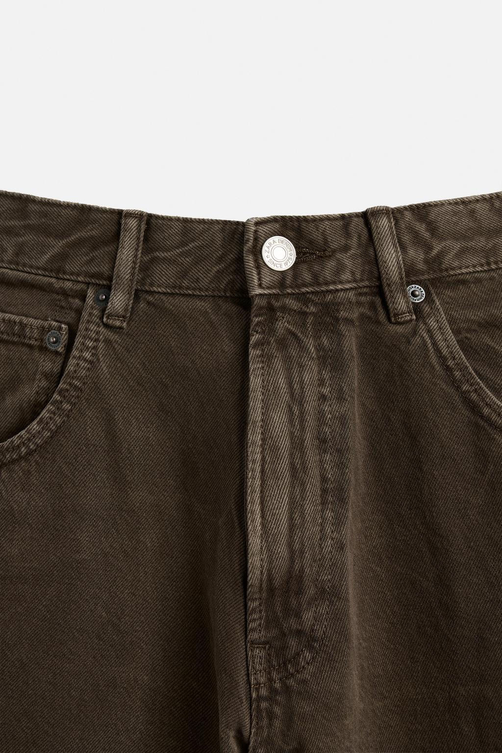 FADED BAGGY-FIT JEANS - Zara фото 9