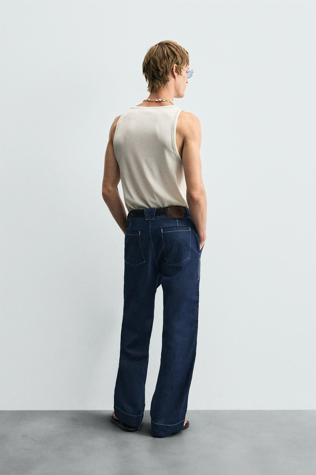 EMBROIDERED STRIPE JEANS - Zara фото 3