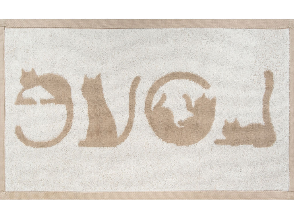 Полотенце махровое 1с105.513ж2 Love-кот(лен3) 50х30 см