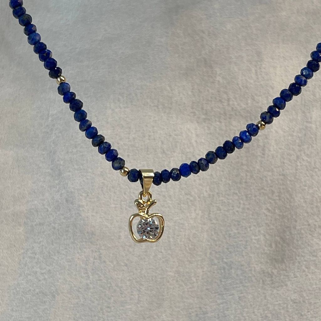 Чокер с подвеской из Лазурита 42 см +