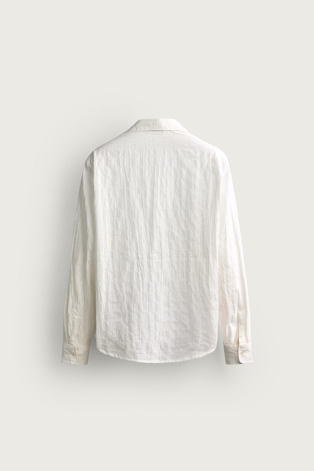 CAMISA RELAXED FIT ALAMARES TEJIDO / Blanco - Zara фото 8