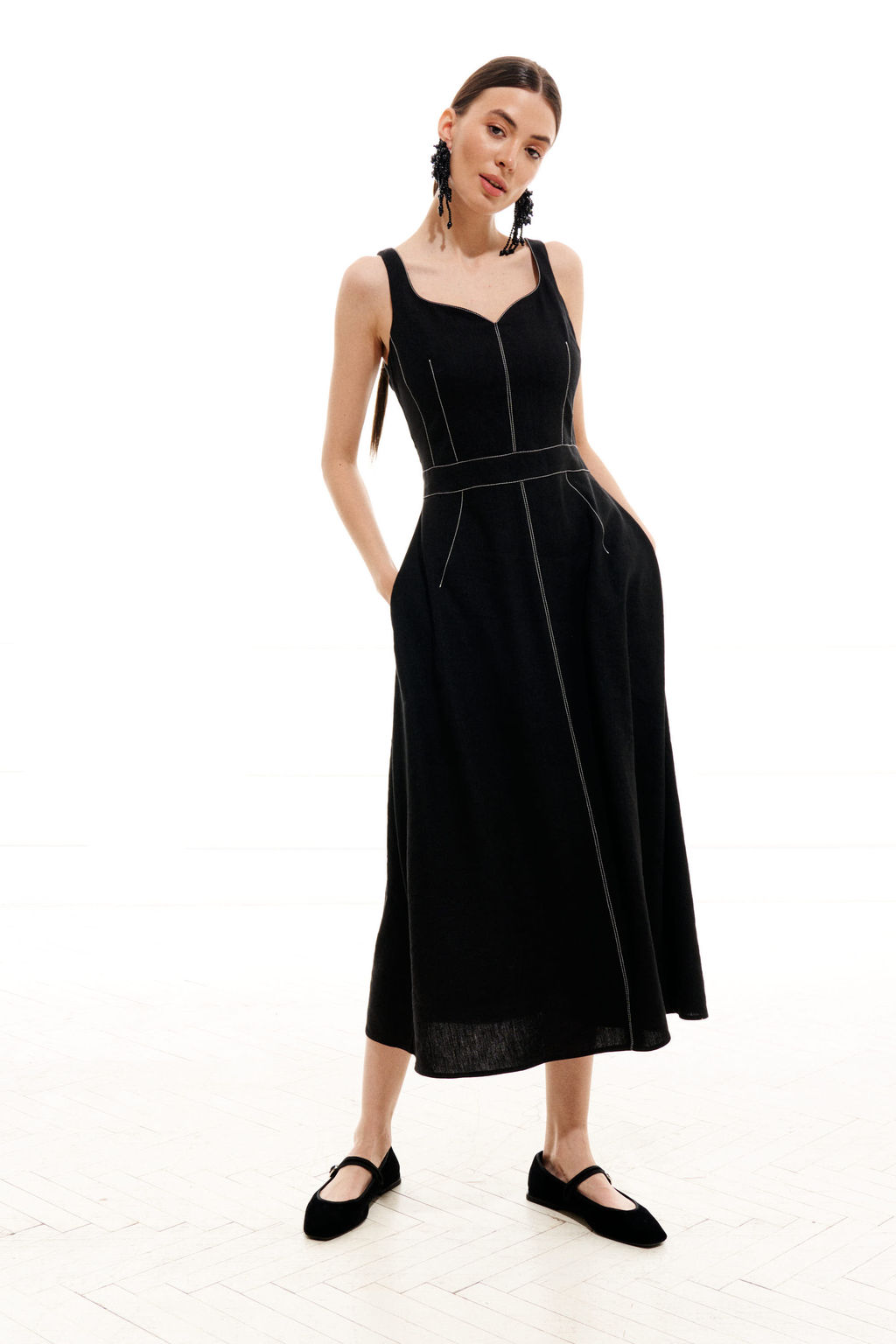 Сарафан 1991 (Лен - 100%) - Elletto фото 5