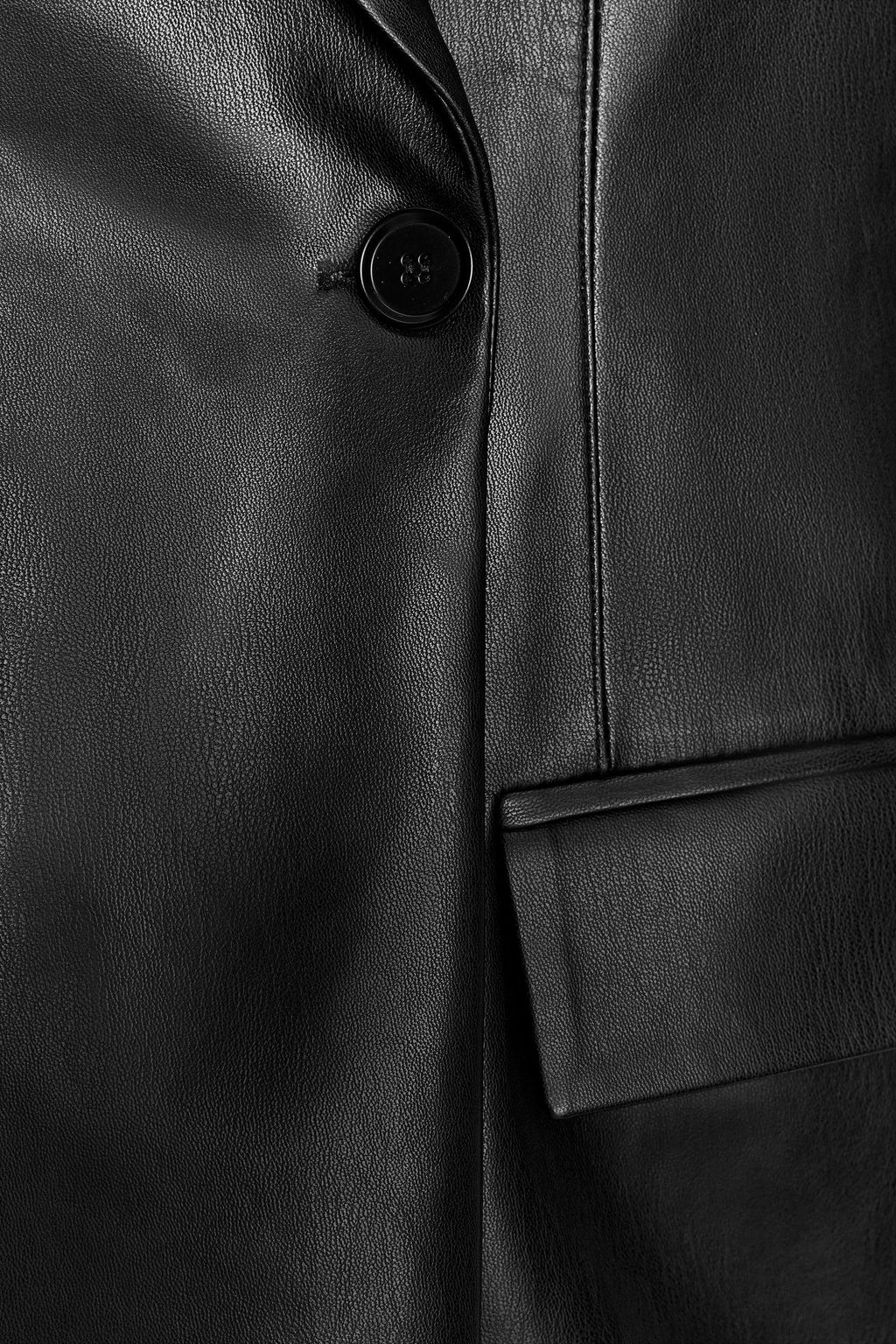 TAILORED FAUX LEATHER BLAZER - Zara фото 9