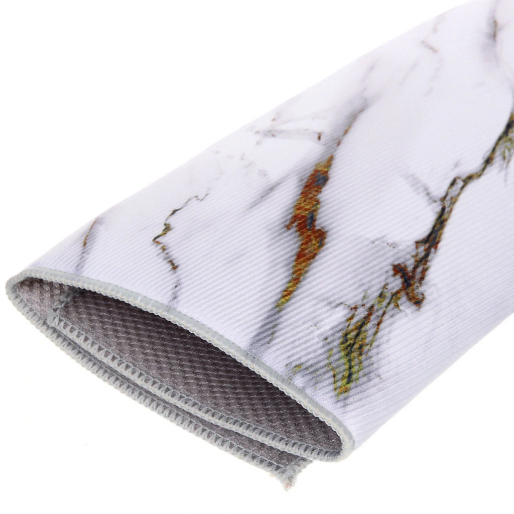 Коврик для сушки посуды 38*50см "Мрамор" белый