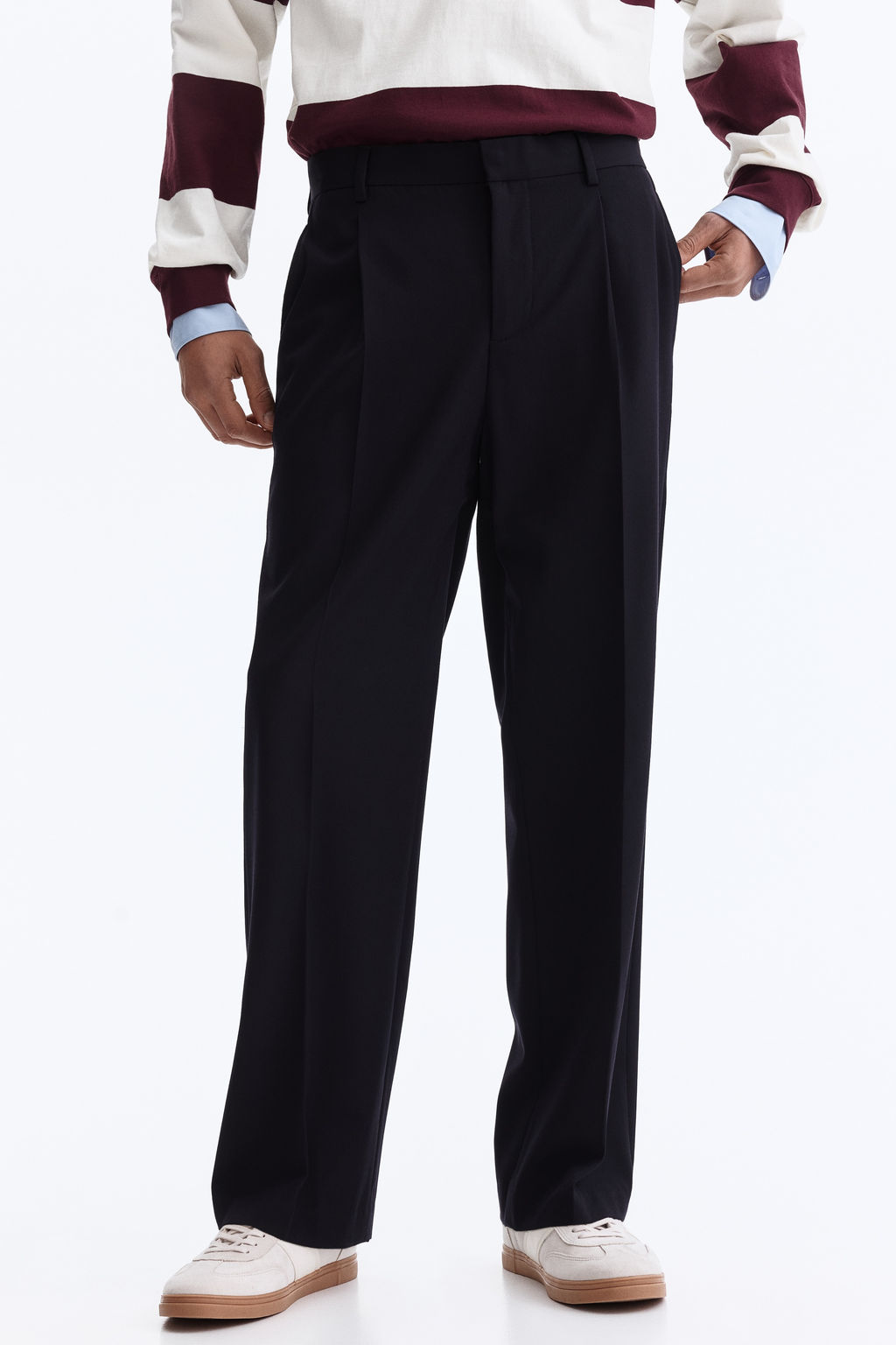 Pantal?n sastre en mezcla de lana Relaxed Fit - H&m фото 7