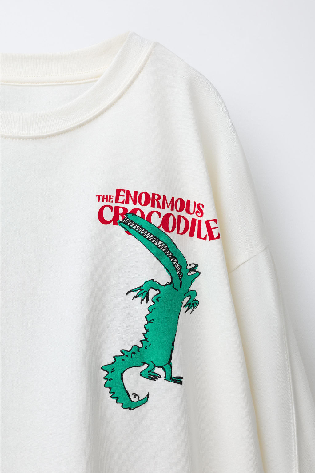 THE ENORMOUS CROCODILE ROALD DAHL  PRINT T-SHIRT - Zara фото 3
