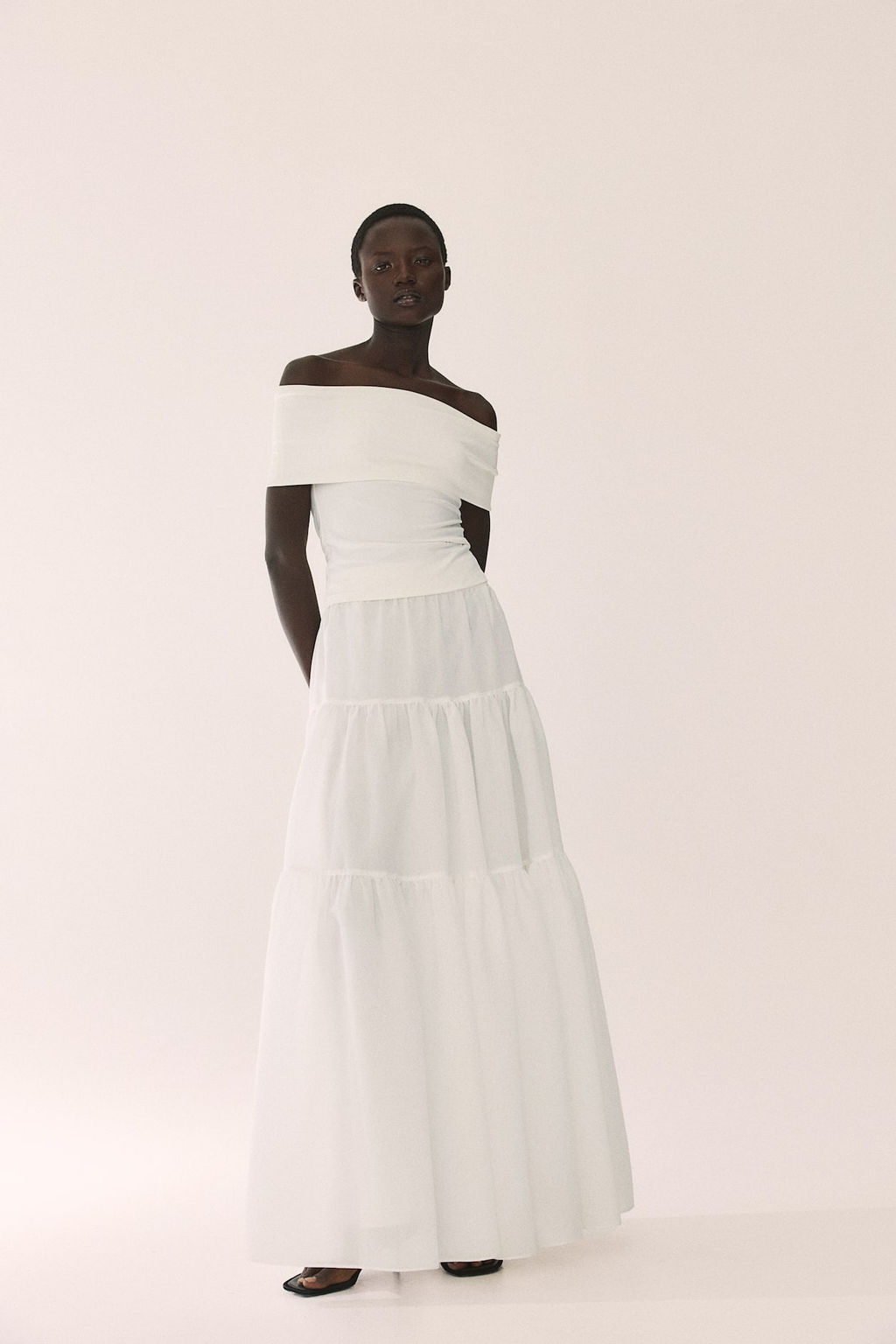 Top off-the-shoulder en punto - H&m фото 3