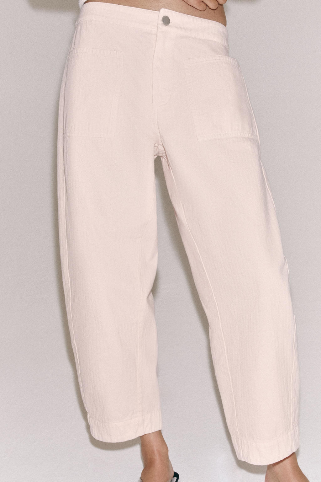 PANTAL?N BARREL ZW COLLECTION / Rosa - Zara фото 5