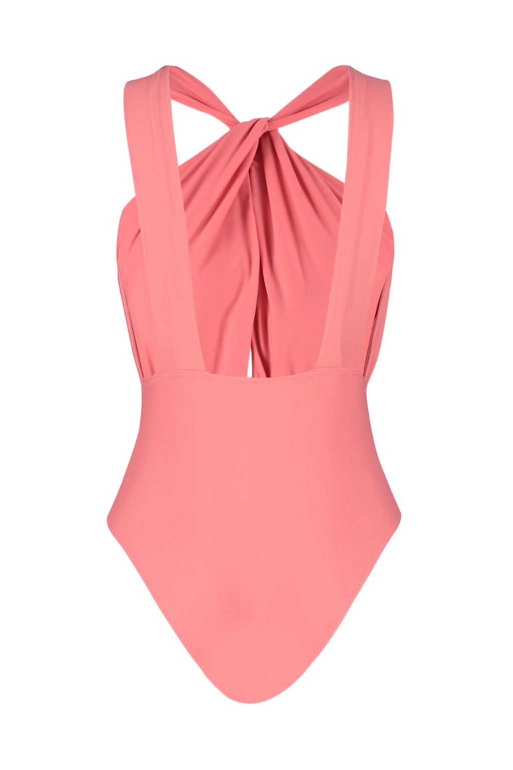 Pembe Halter Yaka Cut Out/Pencereli Normal Paca Mayo TBESS23MA00319