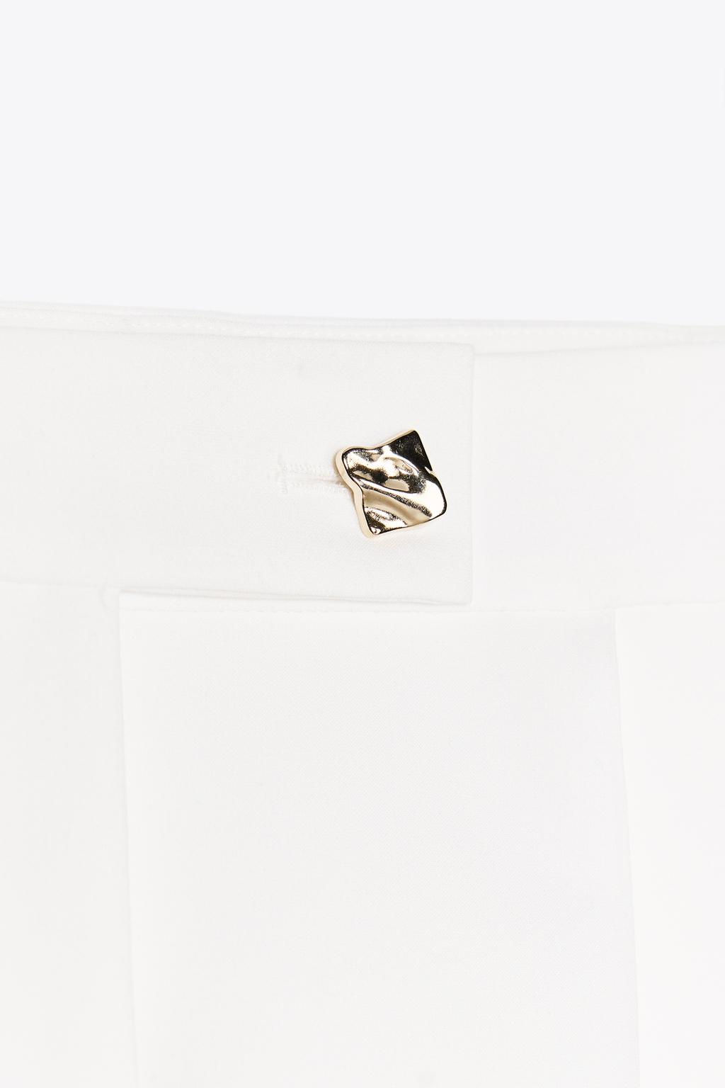 CREPE BUTTON SKORT - Zara фото 8