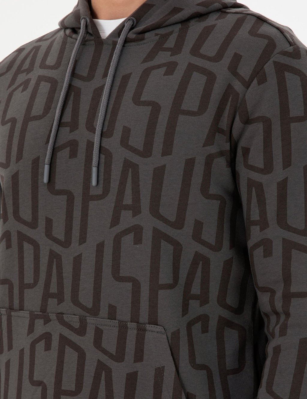 Мужской свитшот антрацитового цвета Неожиданная скидка в корзине - U.s. polo assn фото 7