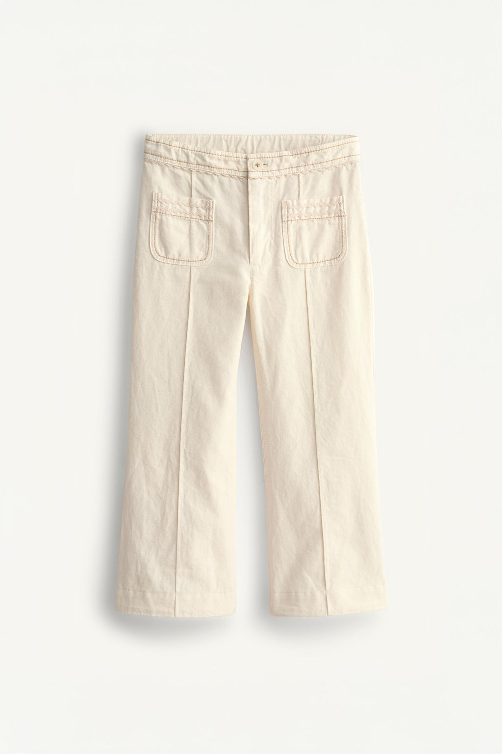 PANTAL?N FLARE PESPUNTES LIMITED EDITION / Crudo claro - Zara фото 12