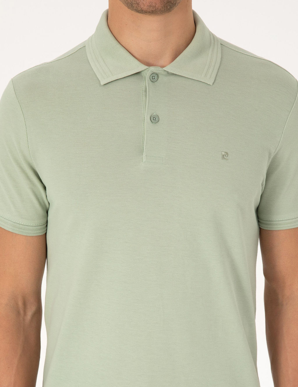 _a_la Slim Fit %100 Pamuk K_vr_lmaz Polo Yaka Basic Ti__rt