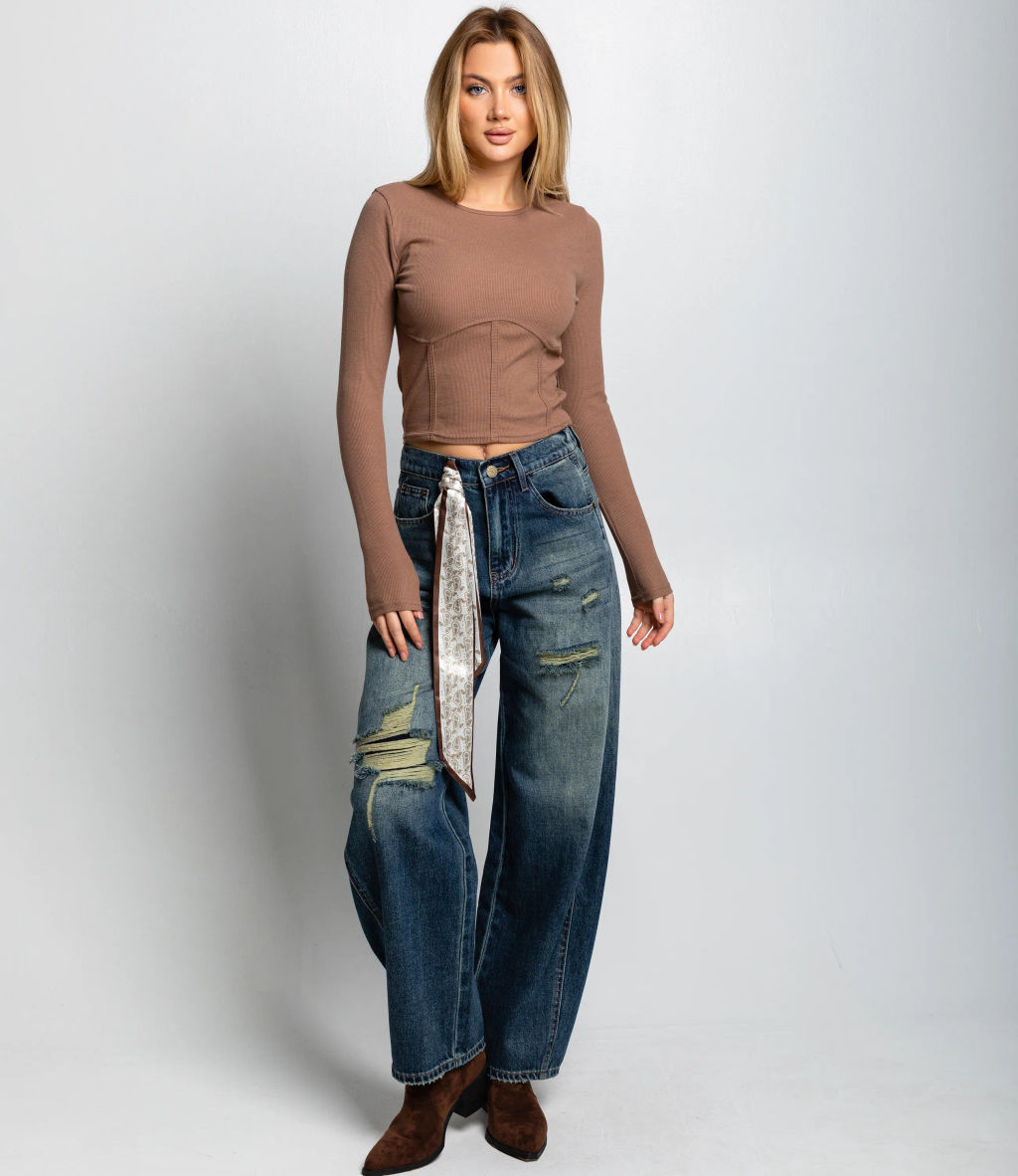 Джинсы #КТ6625 (2), синий