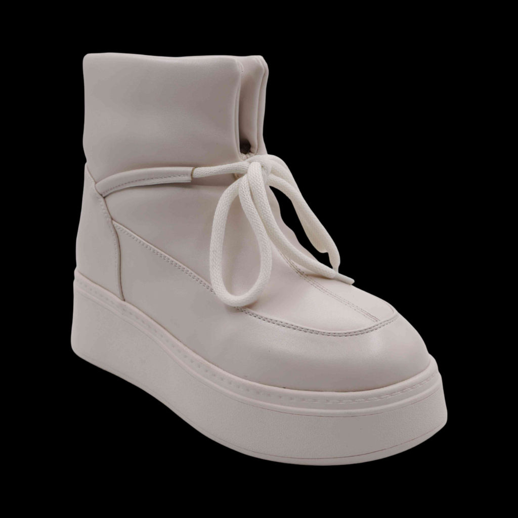 Ботинки на меху D320-28 светло бежевые