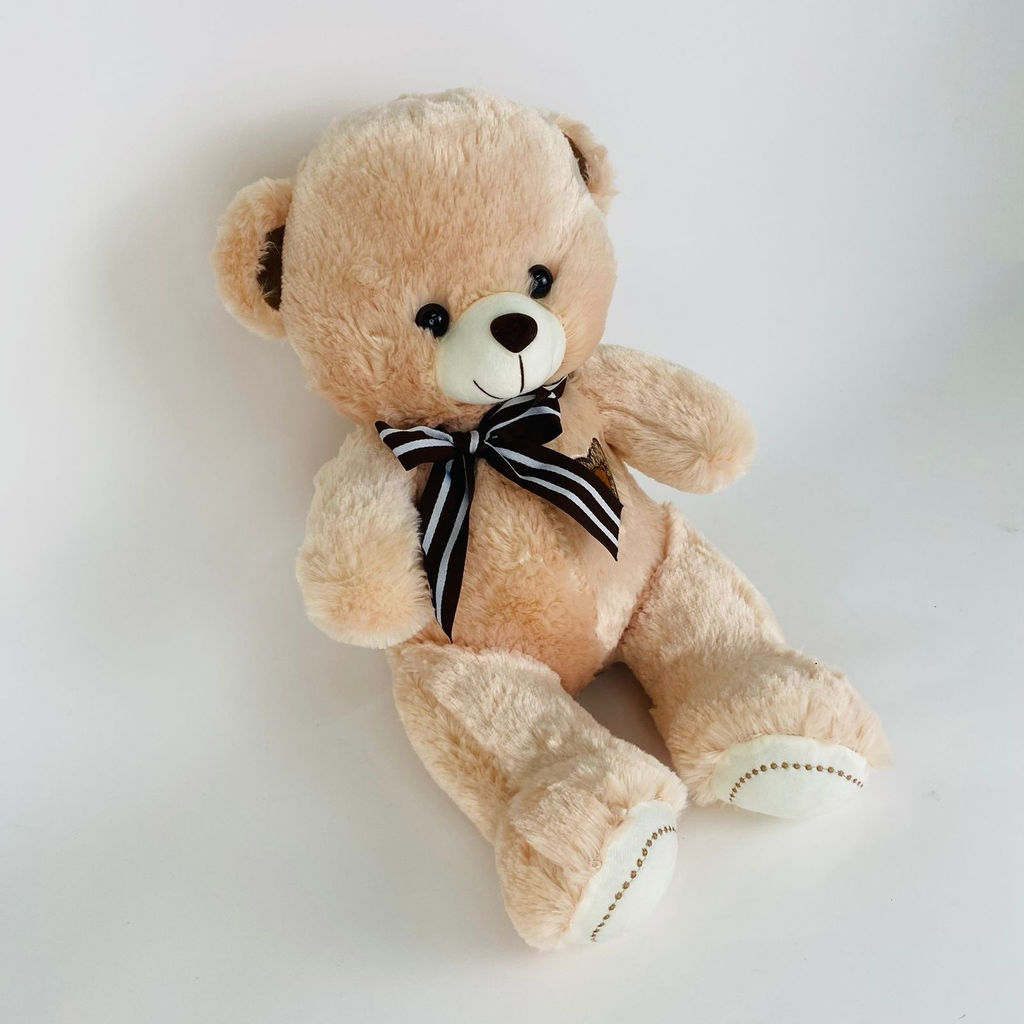 Мягкая игрушка Мишка с полосатым бантом 40 см (арт. 4858/40) - Storyland фото 13