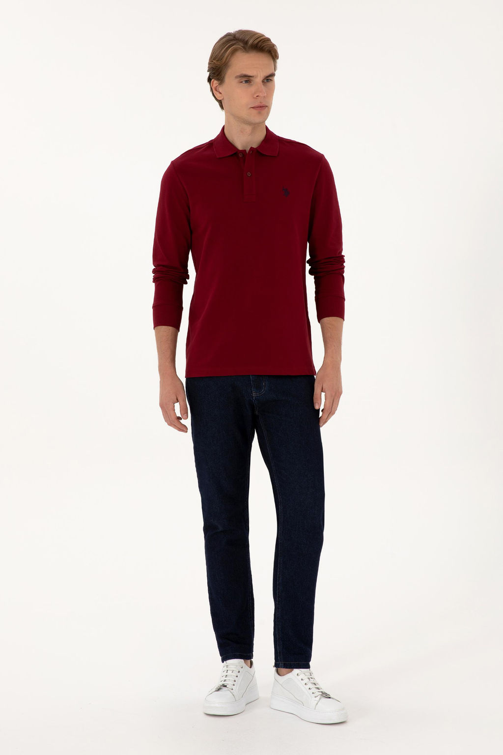 Erkek Bordo Basic Sweatshirt Sepette S_rpriz _ndirim - U.s. polo assn фото 4