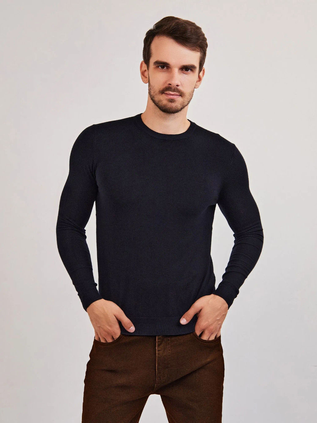 Джемпер мужской GREG G121-KM т.синий фото 7