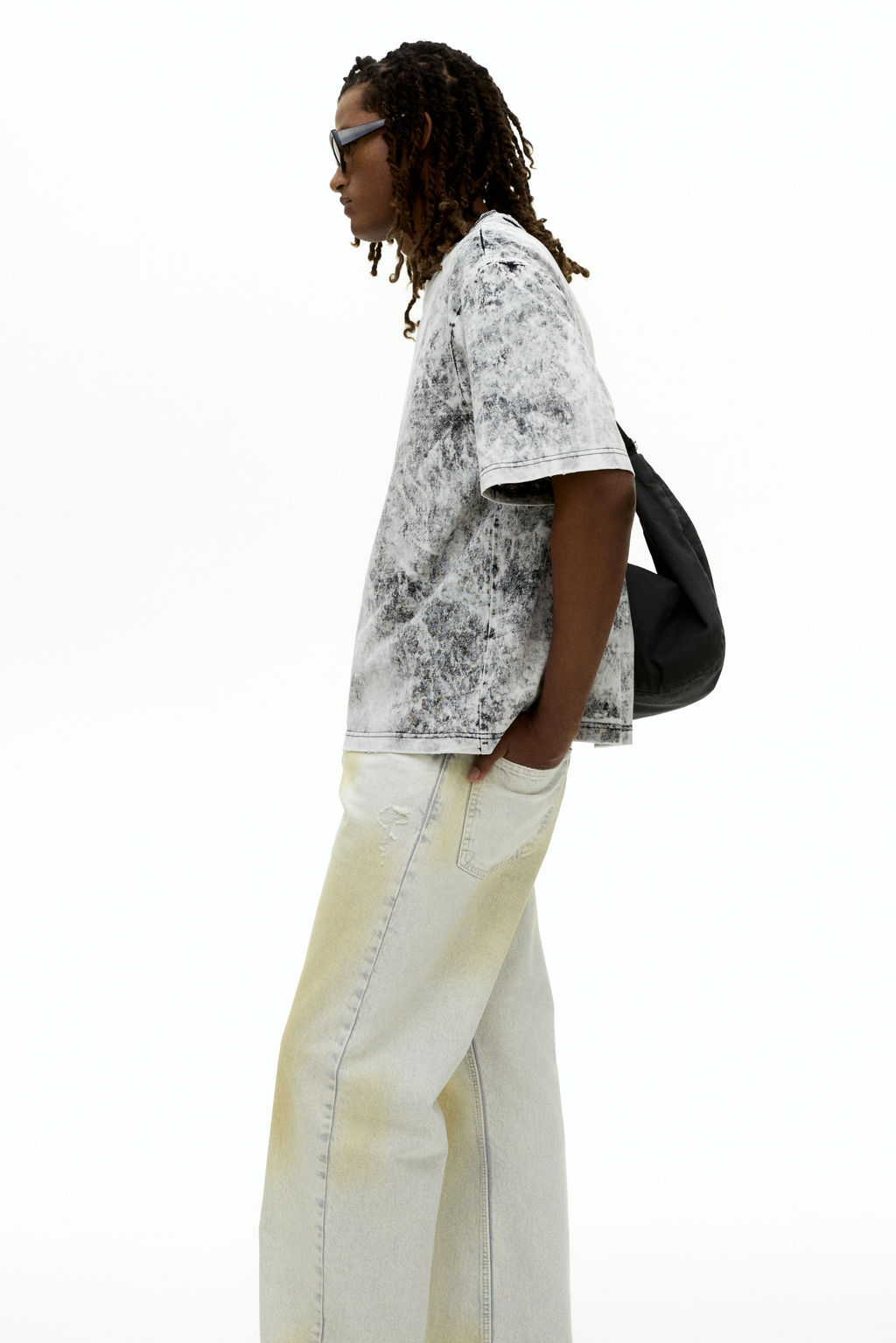 Camiseta cropped Oversized Fit - H&m фото 3