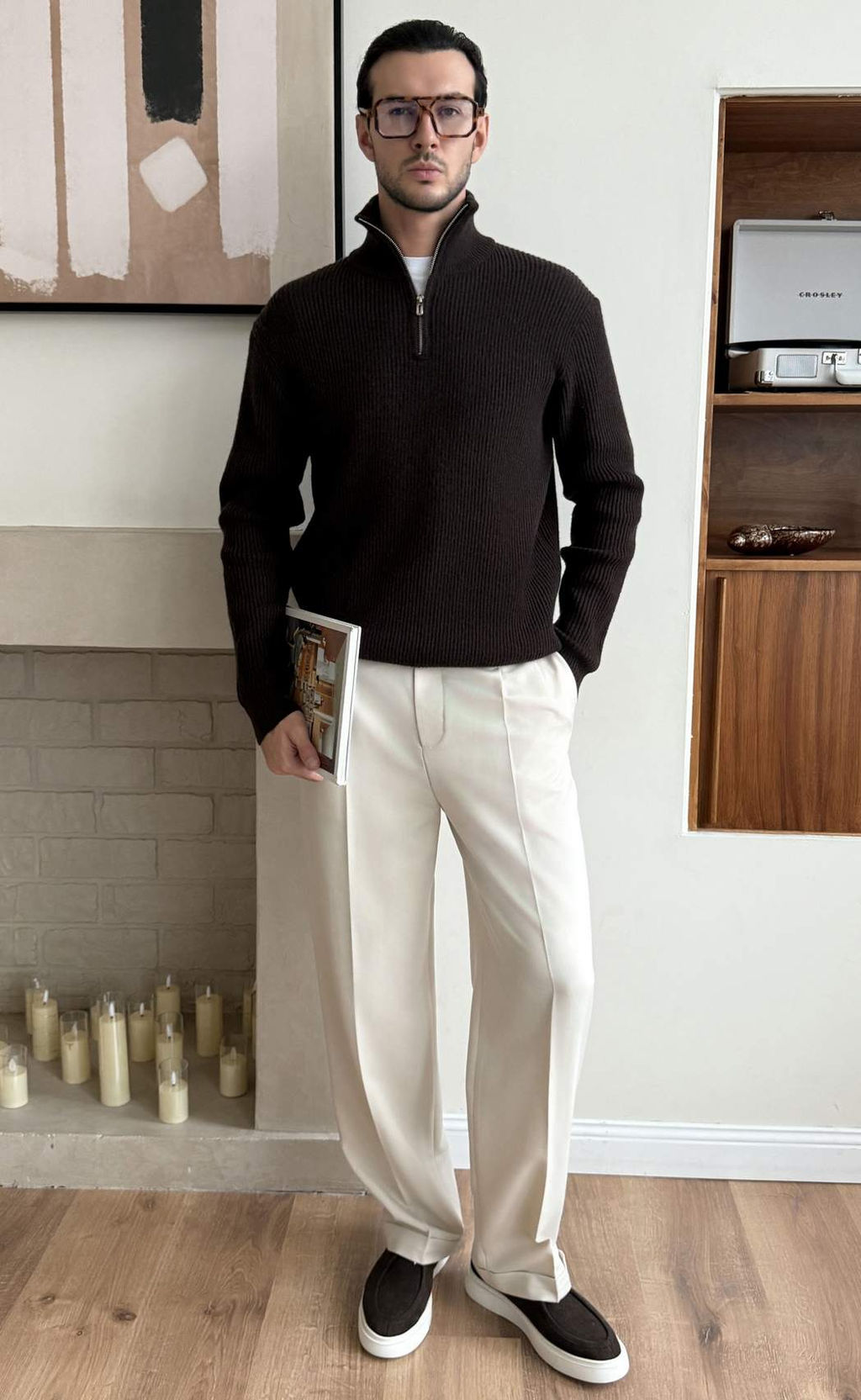 Джемпер F310-0515 brown - Fine joyce фото 4