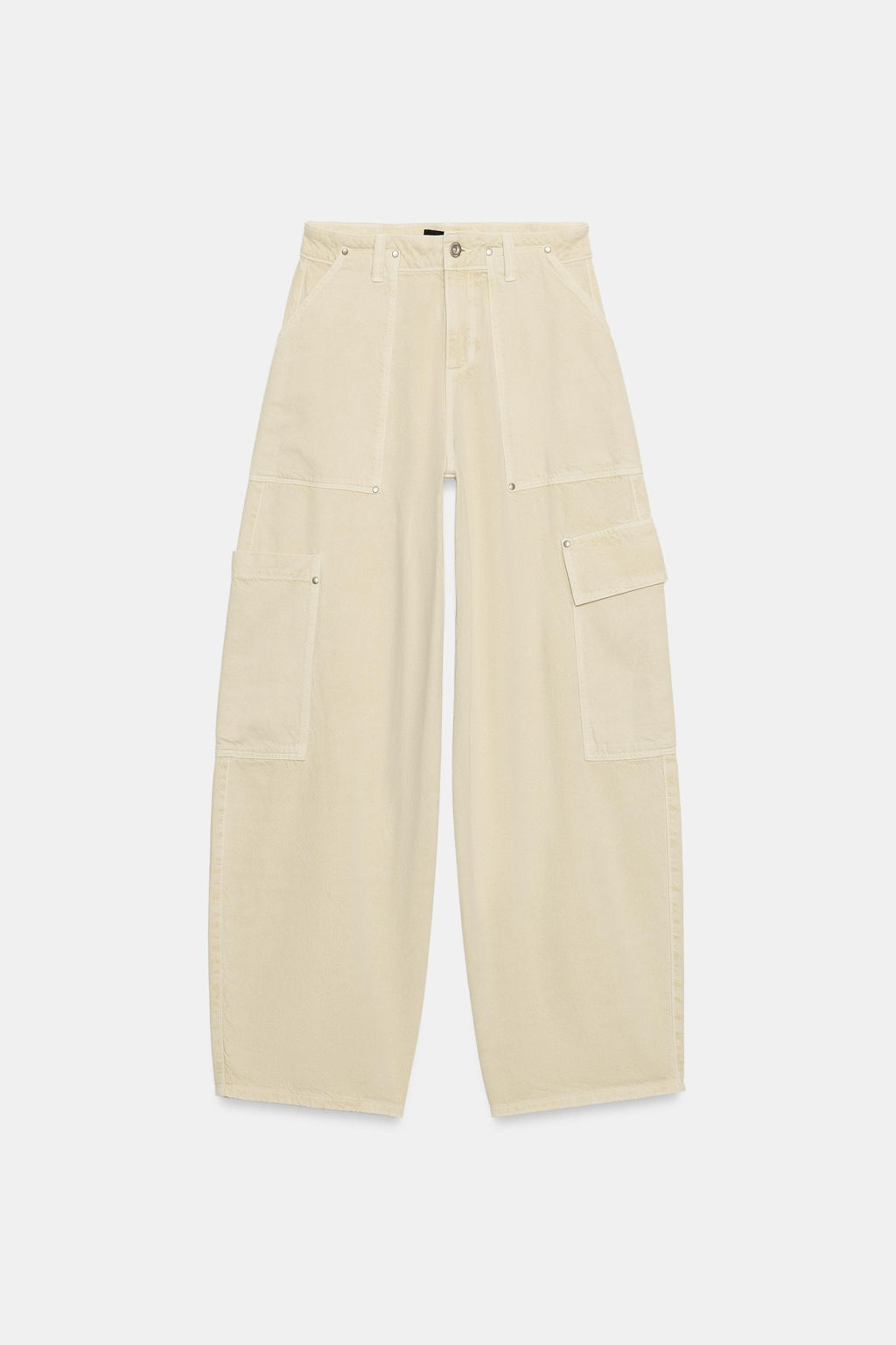 JEANS Z1975 BARREL TIRO MEDIO CARGO / Crudo medio - Zara фото 7