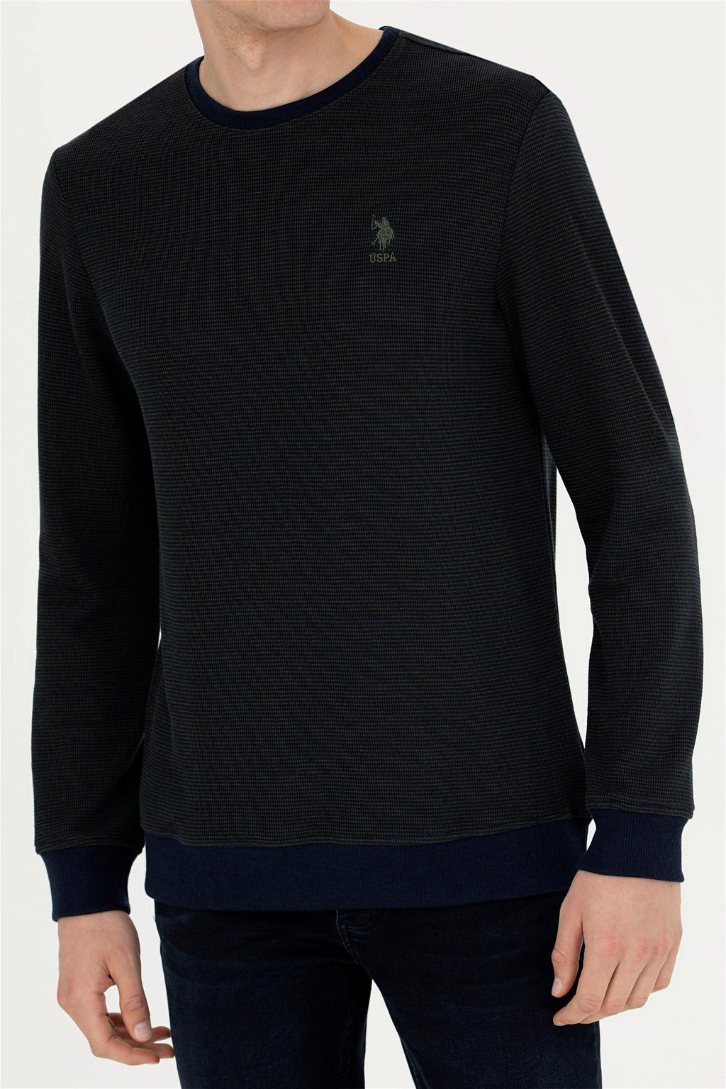 U. S. Polo Assn / Мужской темно-синий свитшот - U.s. polo assn фото 13