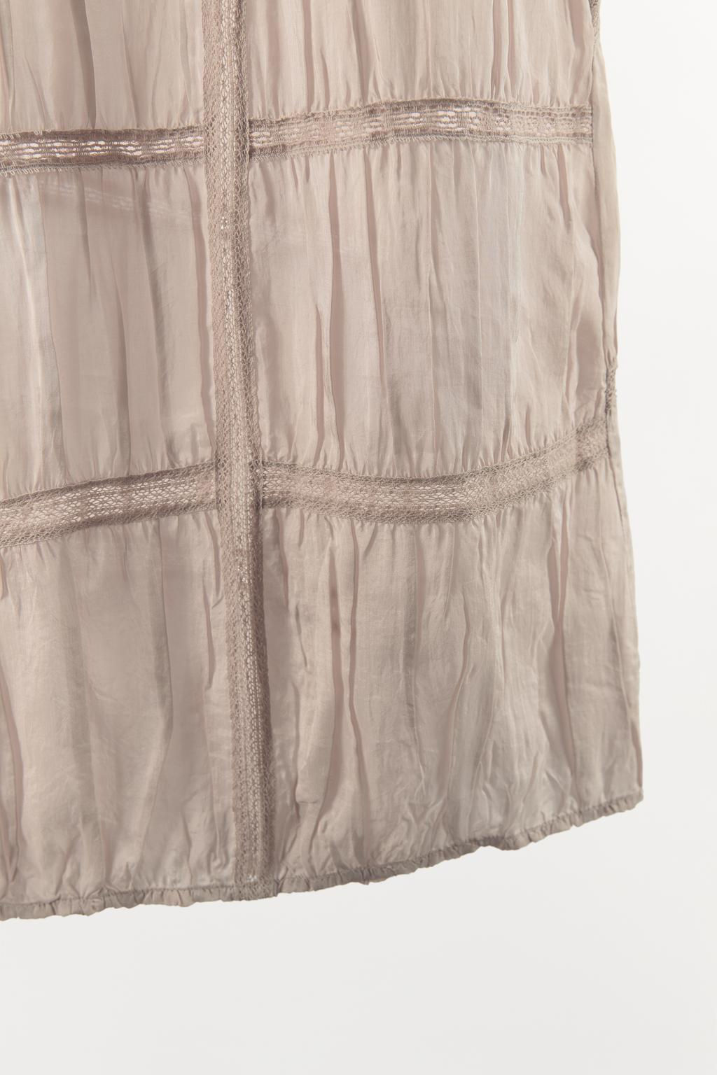 LACE PLEATED SKIRT - Zara фото 6