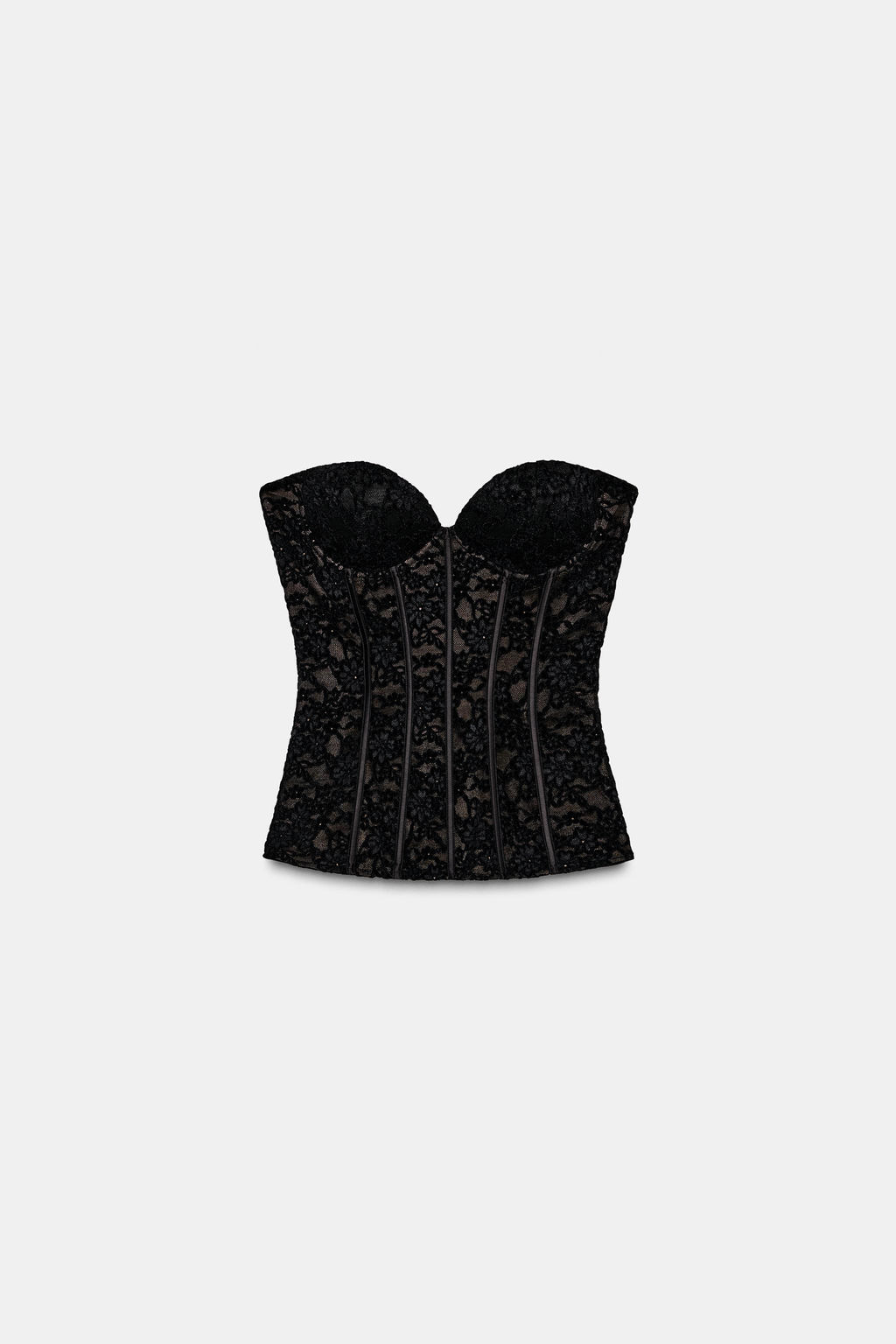 VELVET LACE CORSET - Zara фото 6