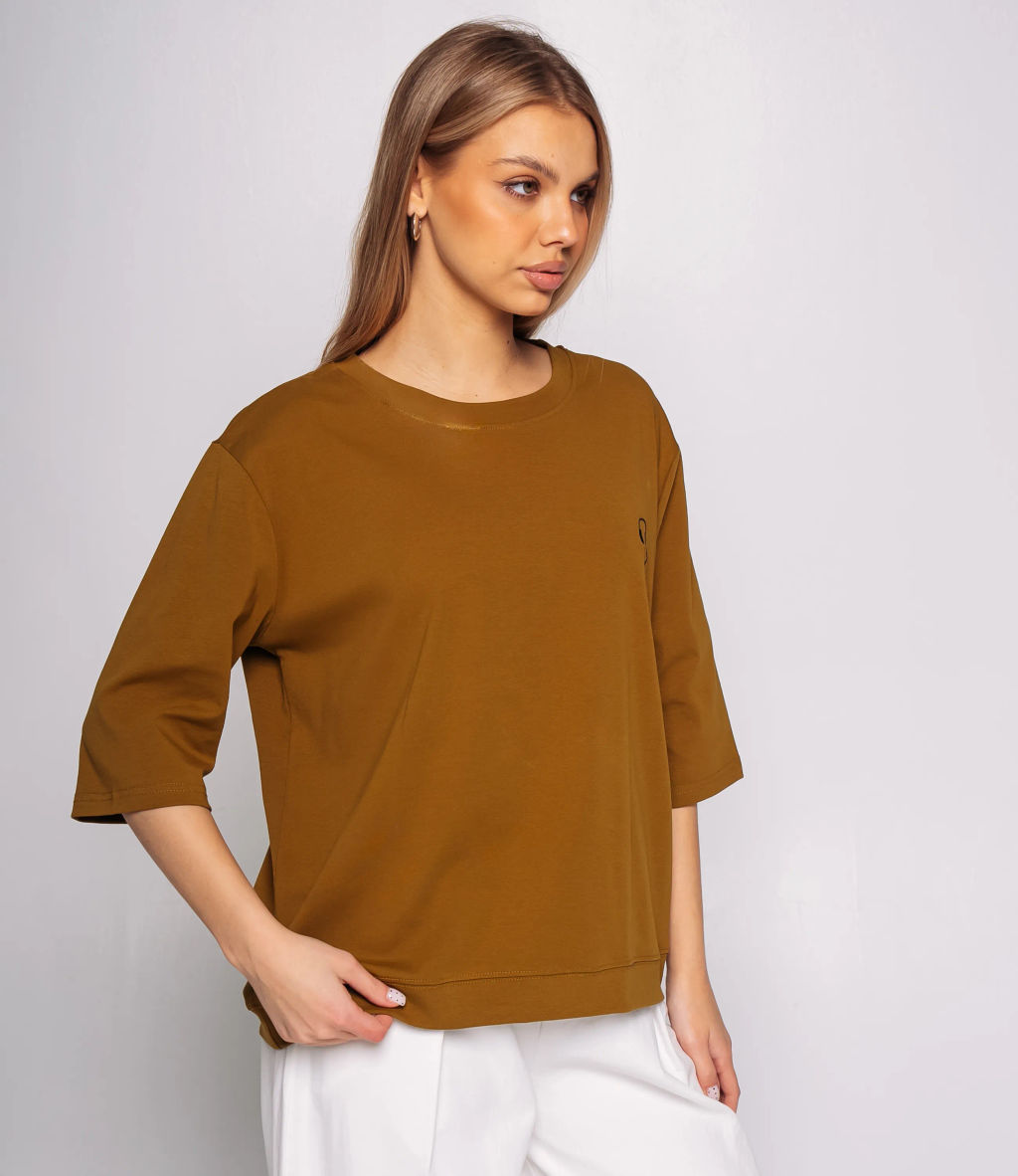 Футболка #КТ0467-51, хаки