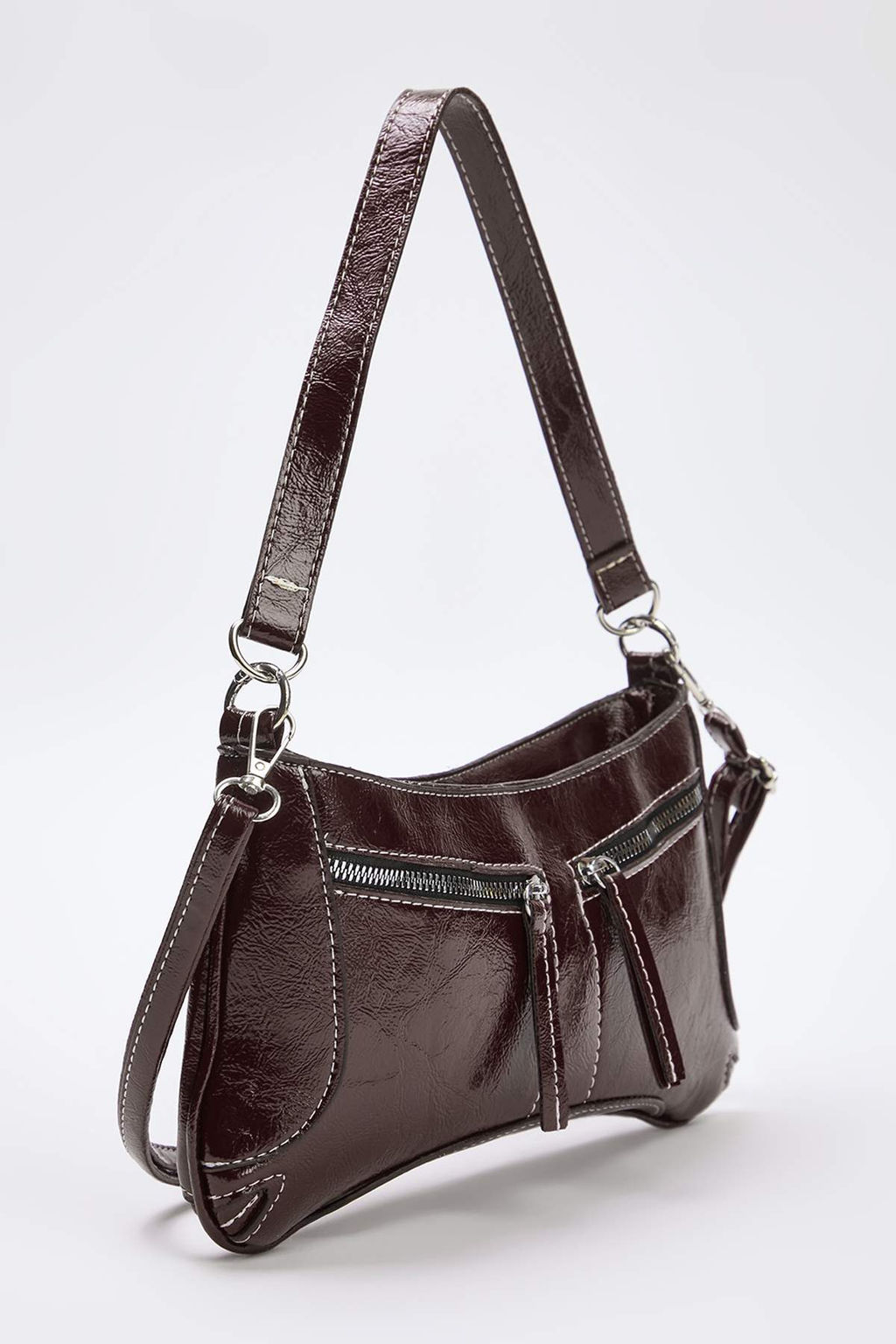 Bordo K?r?s?k Cilt Kad?n Mini Boy Omuz Cantas? TAKAW26OC00080 - Trendyolmilla фото 11