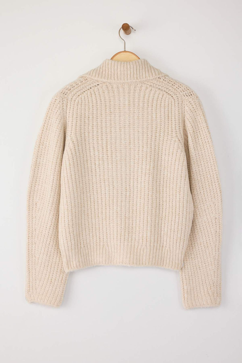 Wardrobe Essentials Tas Fermuarl? Yumusak Dokulu Genis Kal?p Triko H?rka|TWOAW26HI00049