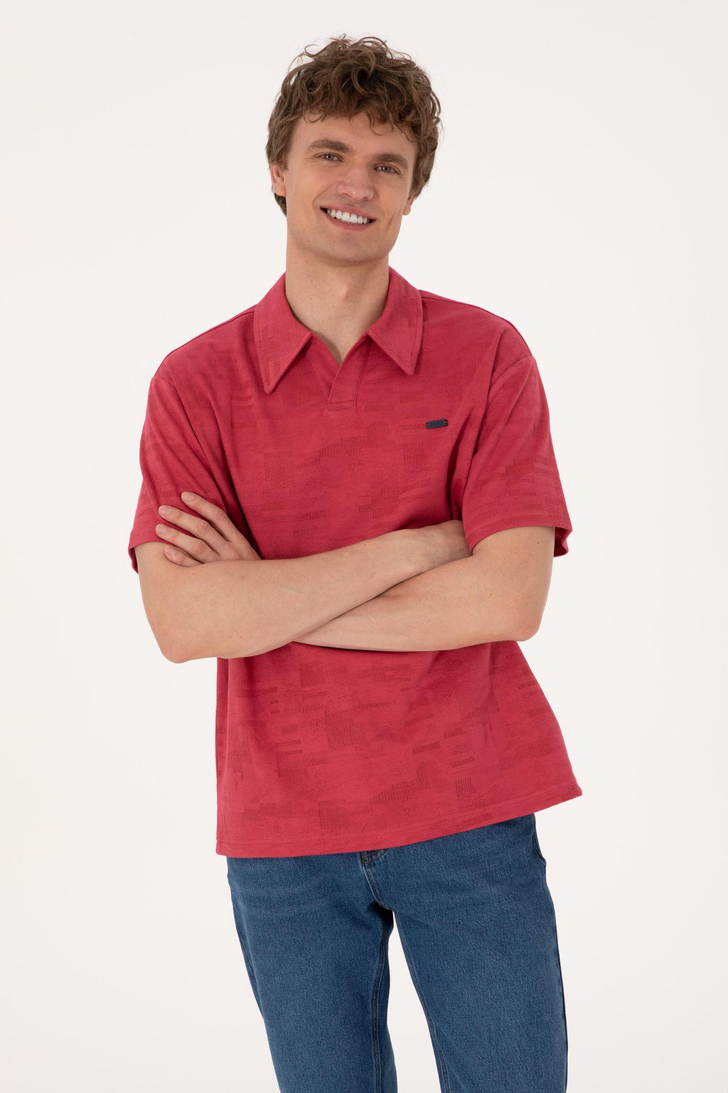 Erkek Comfort Fit Ka__k Yaka Vi_ne Ti__rt Sepette S_rpriz _ndirim - U.s. polo assn фото 3