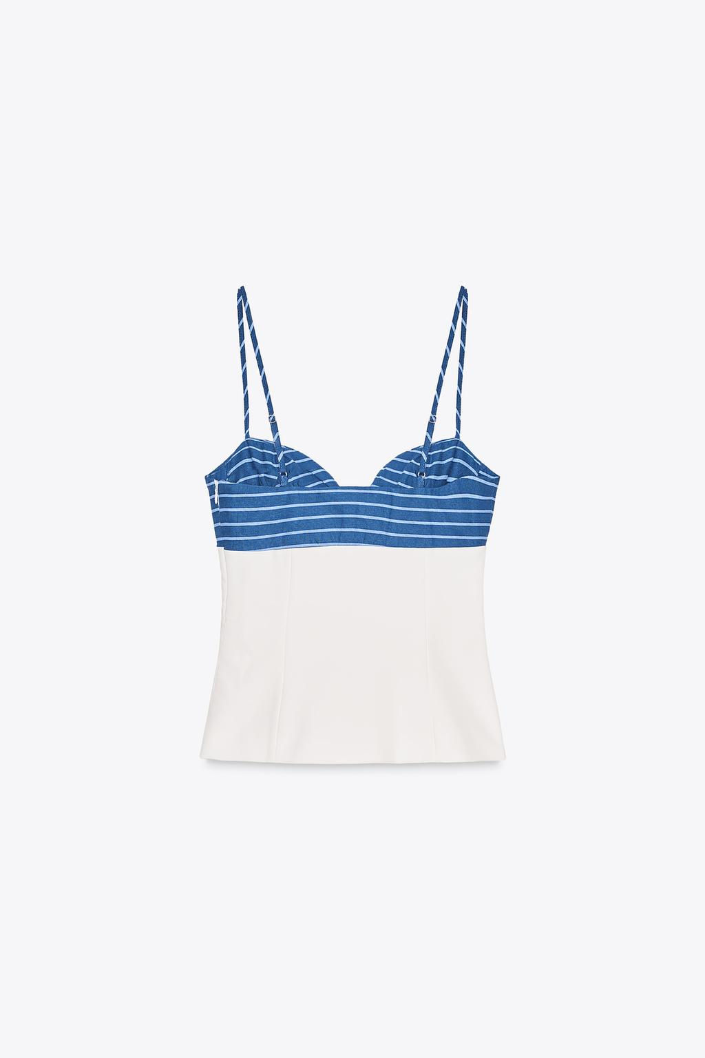 STRETCH SCARF PRINT TOP - Zara фото 2