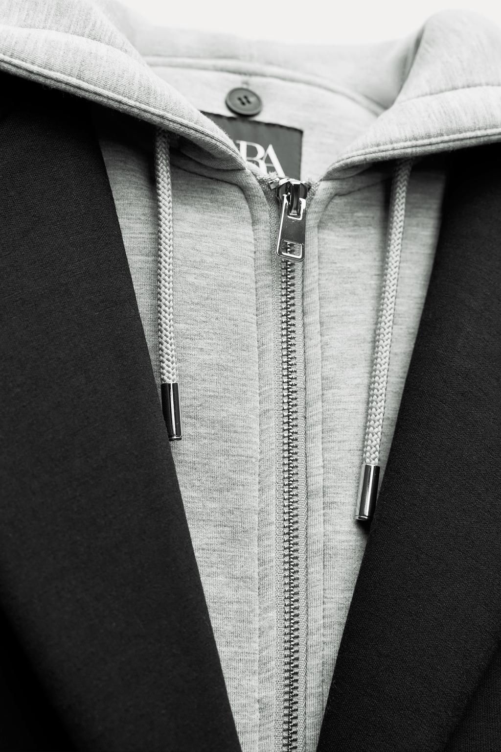 CONTRAST COAT WITH DETACHABLE HOOD - Zara фото 5