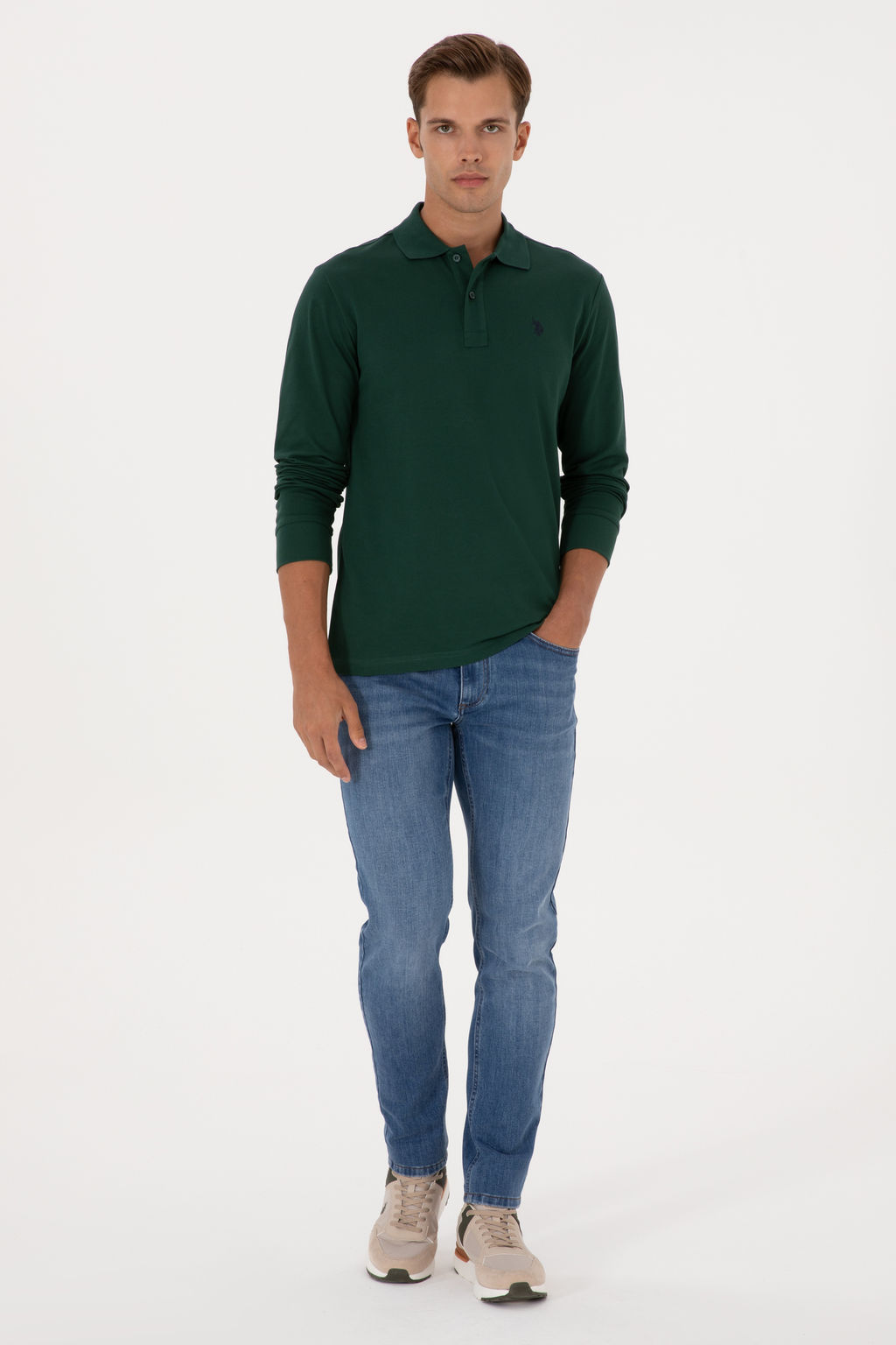 Erkek Koyu Ye_il Basic Sweatshirt Sepette S_rpriz _ndirim - U.s. polo assn фото 11