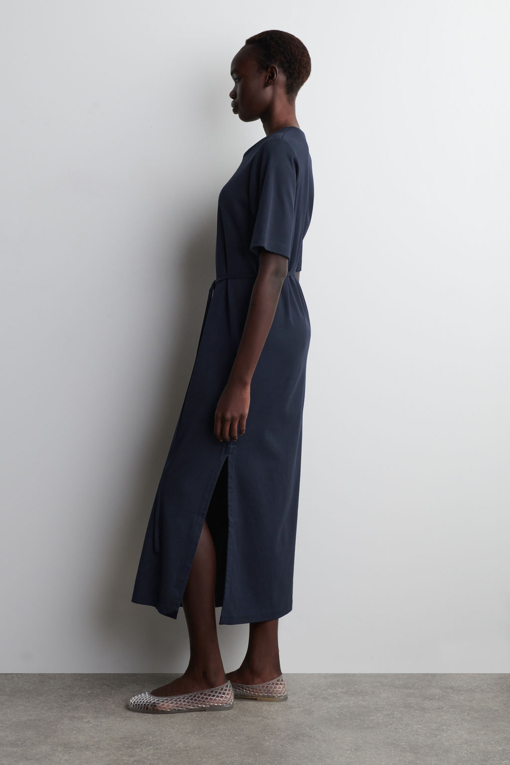 VESTIDO MIDI DE ALGOD?N CON CINTUR?N - H&m фото 6