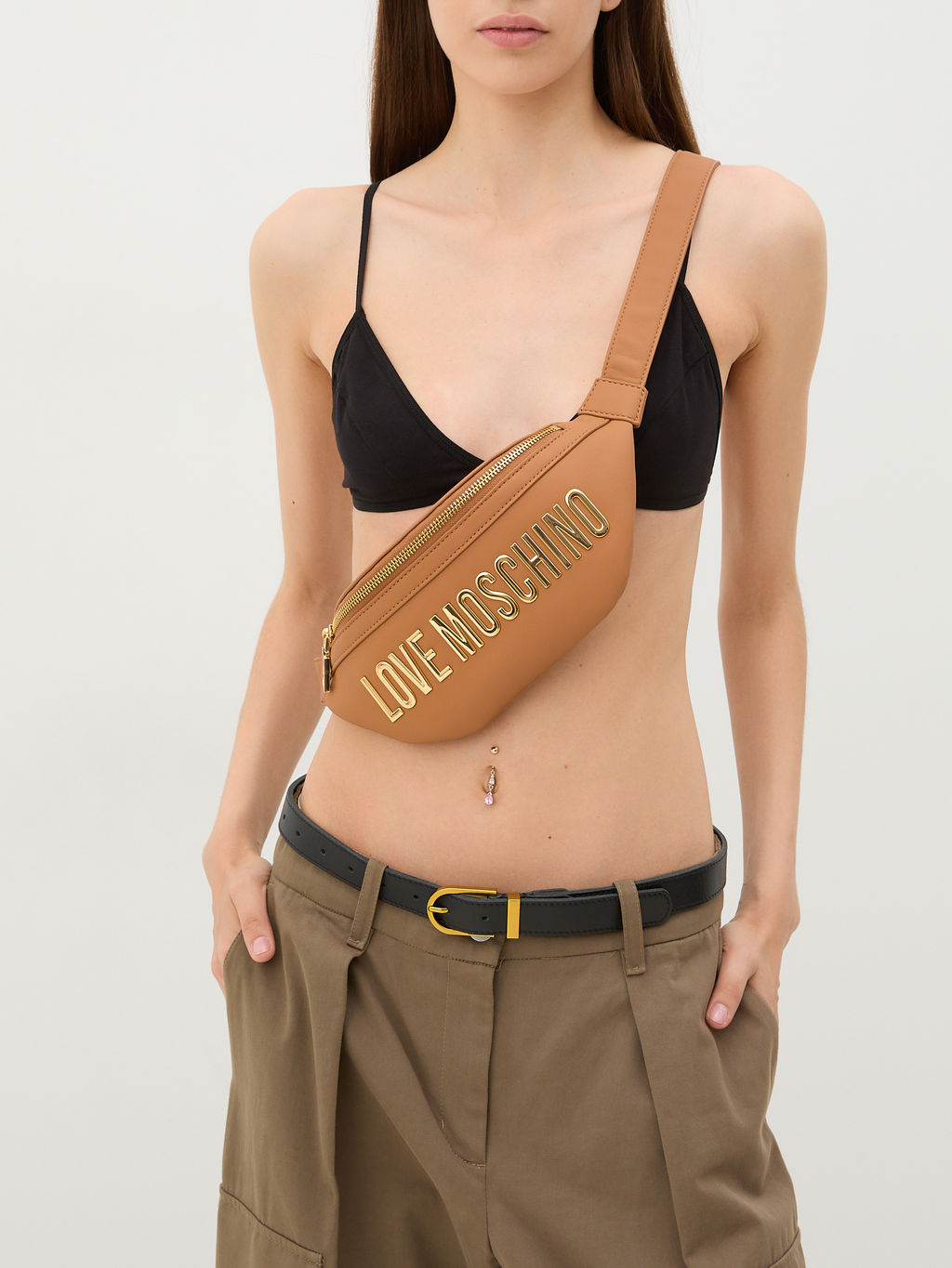 Женская поясная сумка LOVE MOSCHINO BOLD LOVE Артикул 3815545, коричневый  фото 7