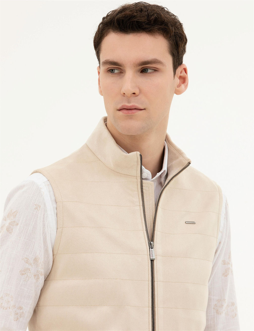 Bej Deri Yelek - Pierre cardin фото 2