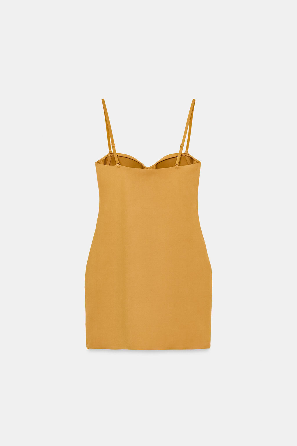 VESTIDO CORTO TIRANTES / Amarillo oscuro - Zara фото 10