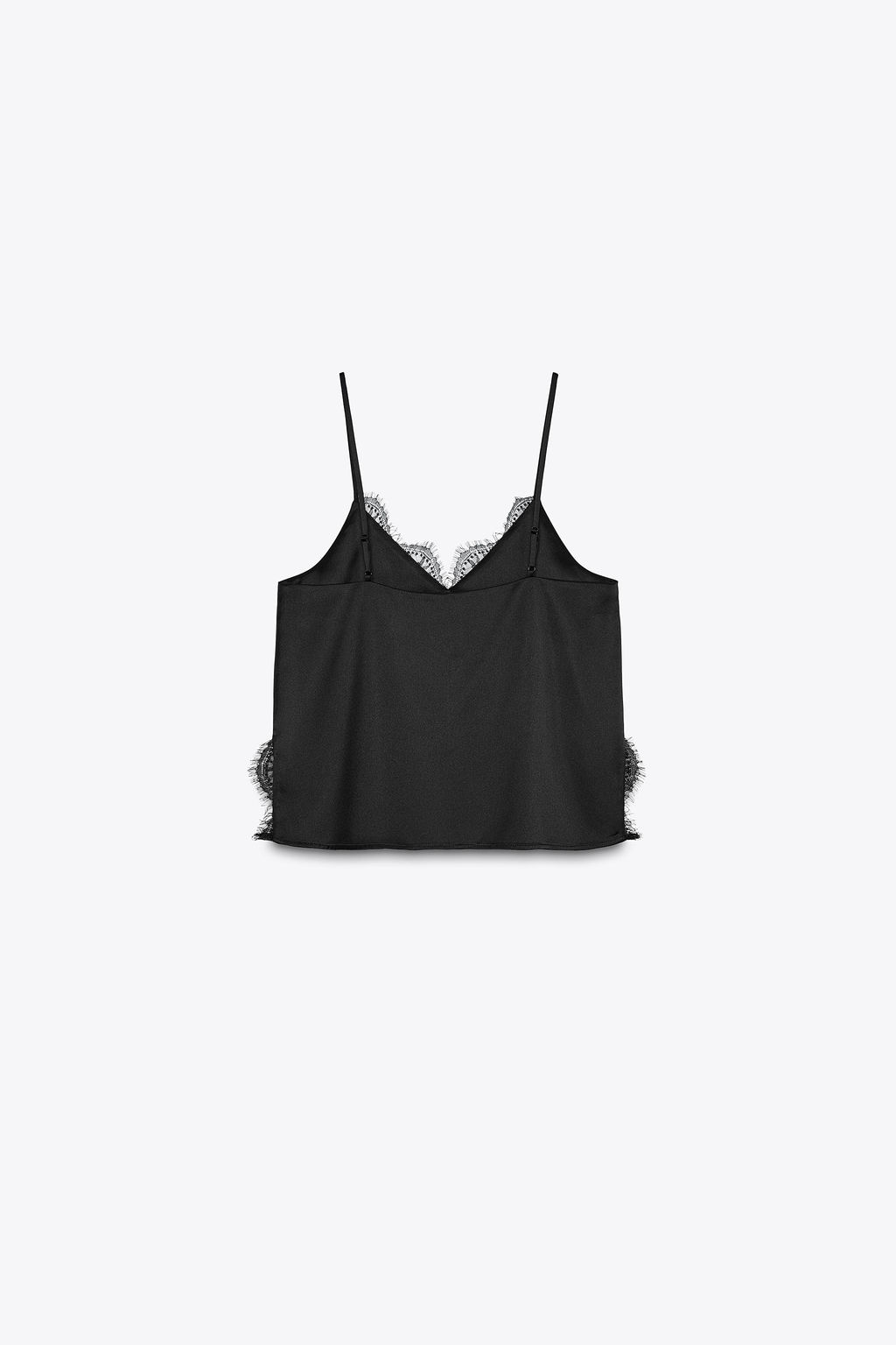 SATIN TOP WITH LACE - Zara фото 13
