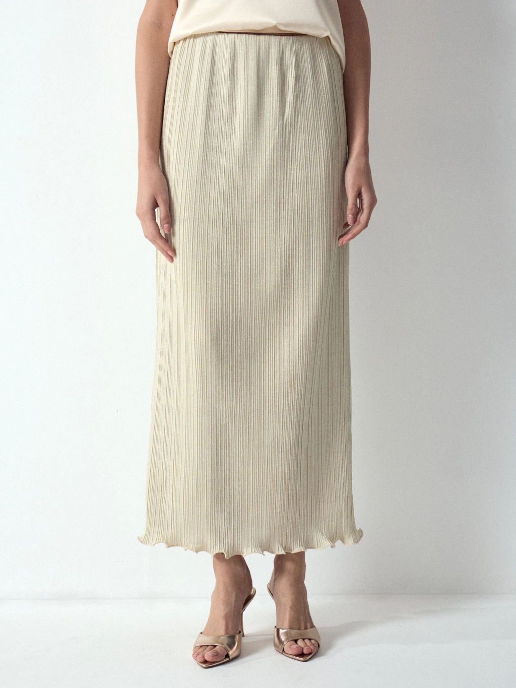 EMKA / Юбка макси из люрекса  фото 4