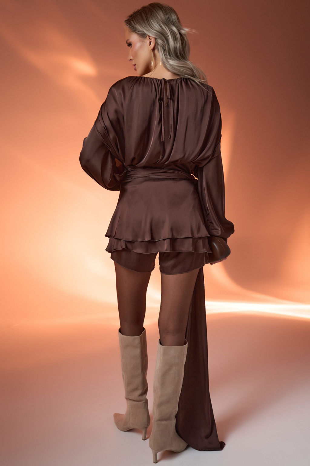Платье Муза (шоколадный) - Эльза фото 36
