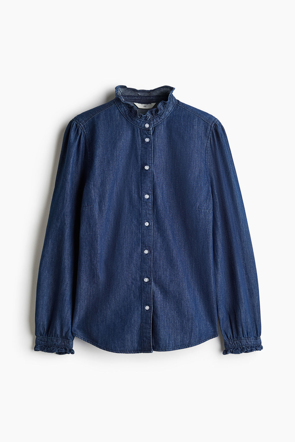 Blusa denim con volantes - H&m фото 7