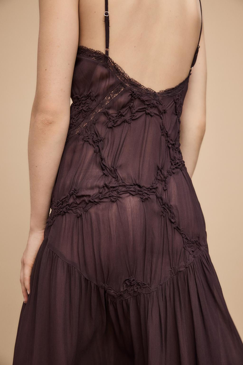 LACE TEXTURE DRESS - Zara фото 3