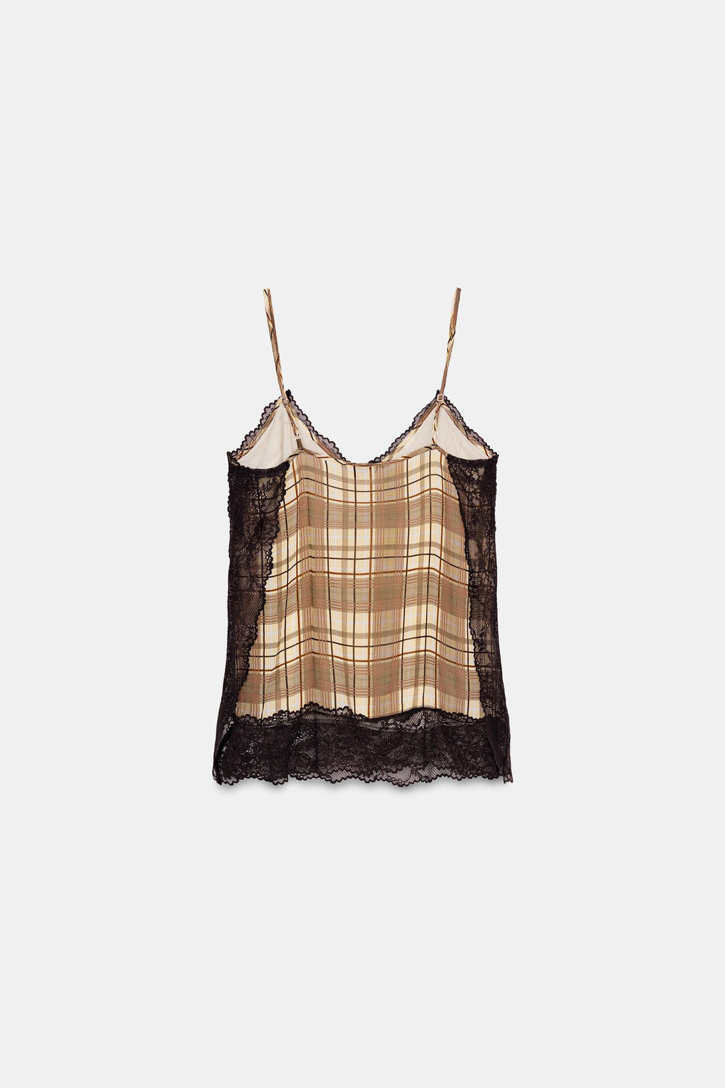 TOP LENCERO CUADROS / Multicolor - Zara фото 9