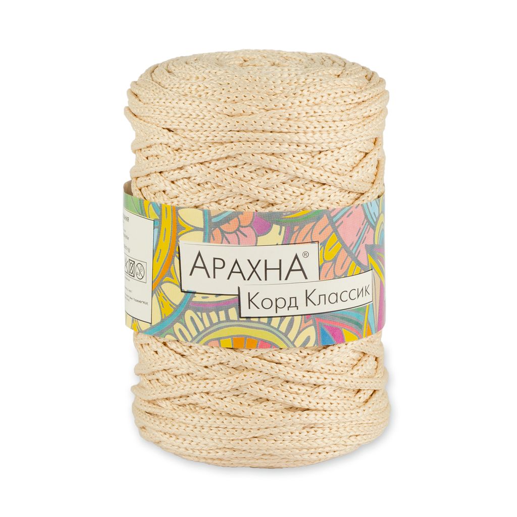 Пряжа ARACHNA Cord Classic 100% полиэфир 3 шт. х 200 г  10 г 100 м  5 м