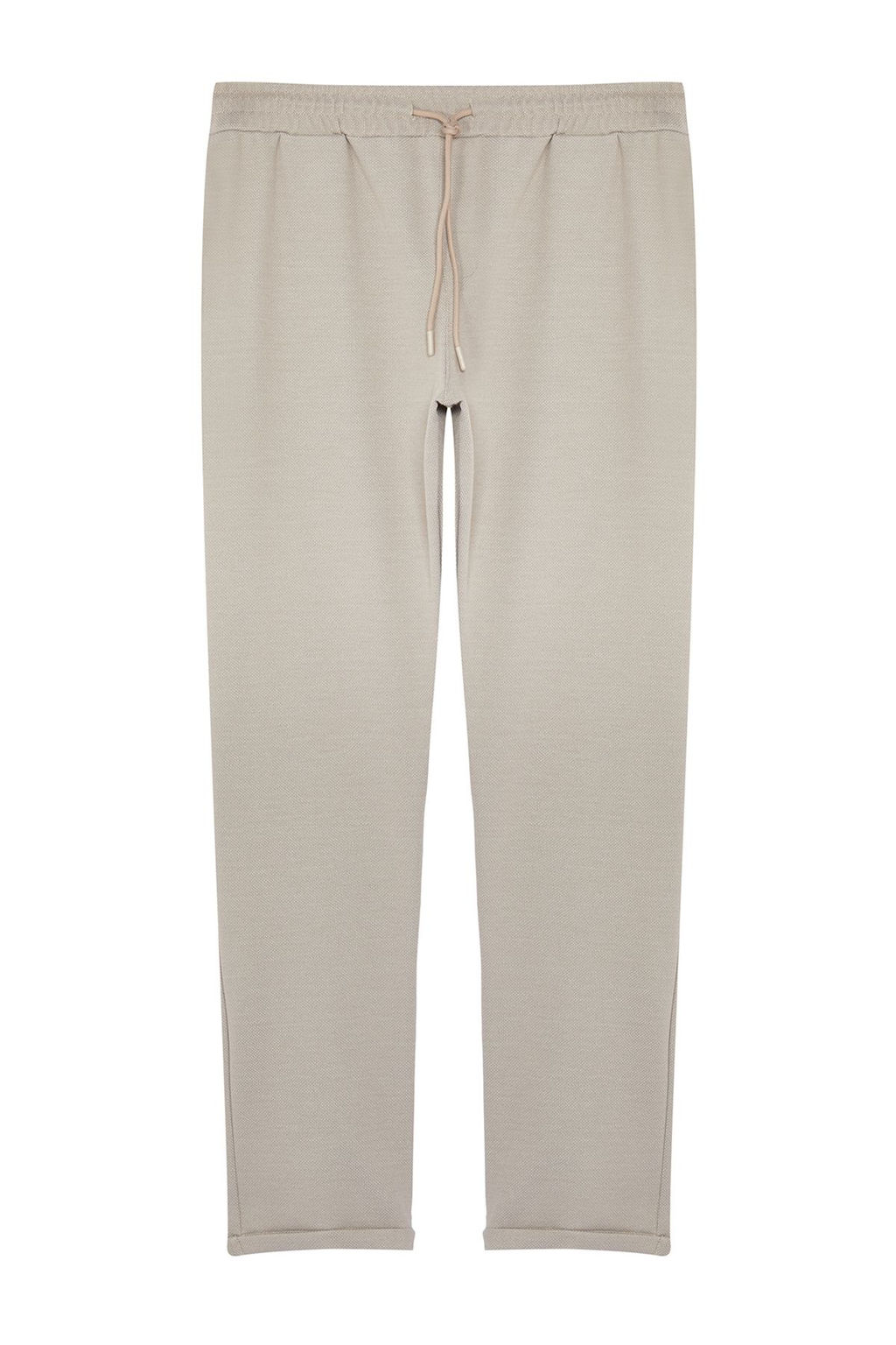 TRENDYOL MAN Bej Regular Fit Orme Esnek Rahat Beli Baglamal? Lastikli Duble Paca Kumas Pantolon TMNAW25PL00002 - Trendyolmilla фото 9