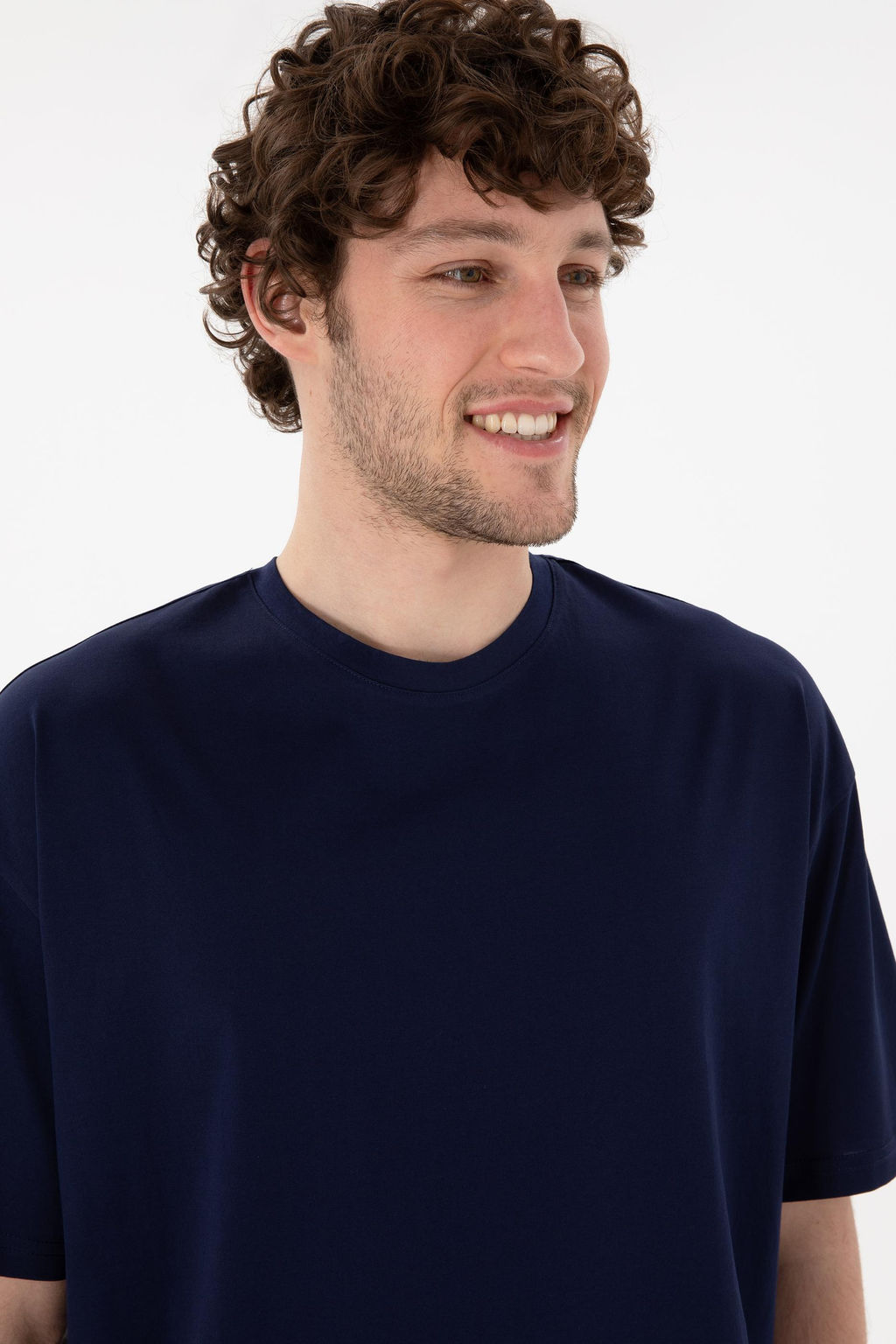 Erkek Comfort Fit Bisiklet Yaka Lacivert Merserize Basic Ti__rt Sepette S_rpriz _ndirim - U.s. polo assn фото 3