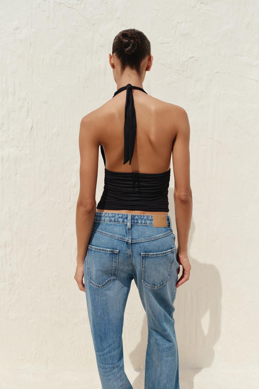 DRAPED HALTER TOP - Zara фото 13
